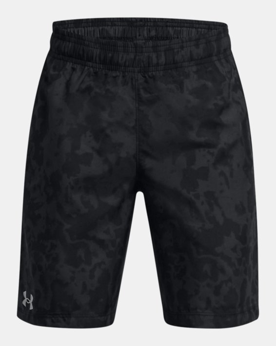 Boys' UA Tech™ Woven Printed Shorts in Black image number 0